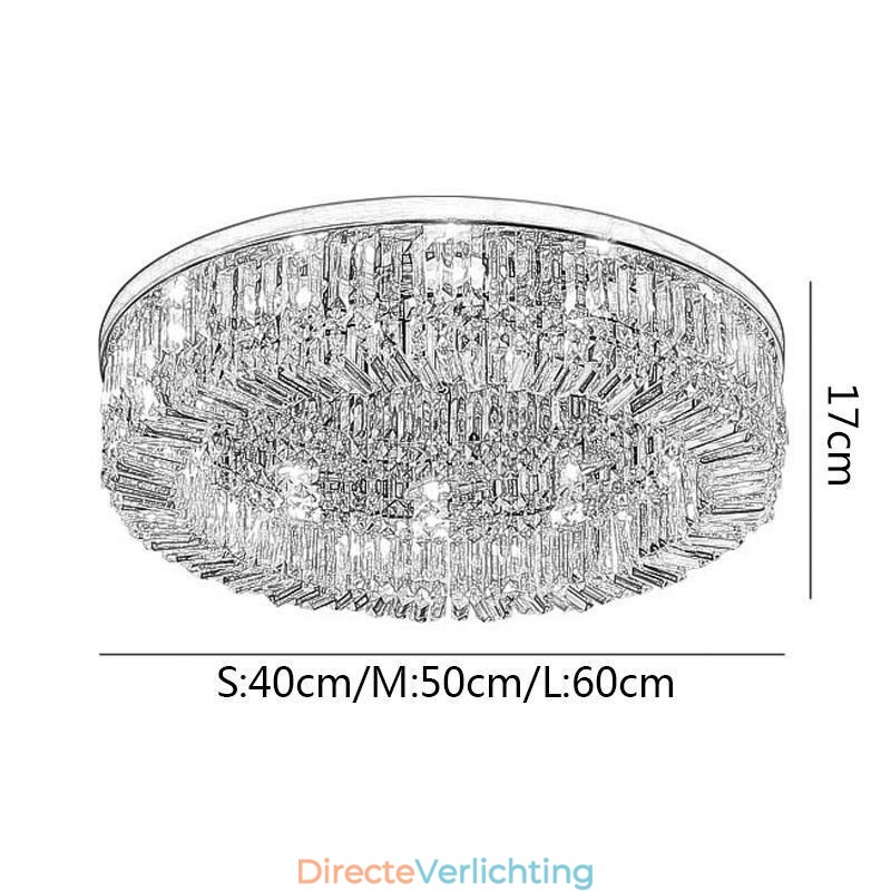 Moderne elegante plafondlamp, plafondlamp met kristallen