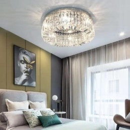 Moderne elegante plafondlamp, plafondlamp met kristallen