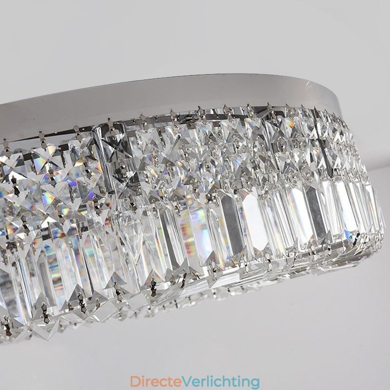 Moderne elegante plafondlamp, plafondlamp met kristallen