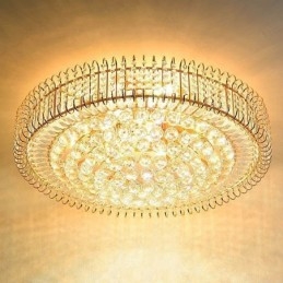 Europese stijl ronde plafondlamp met kristal
