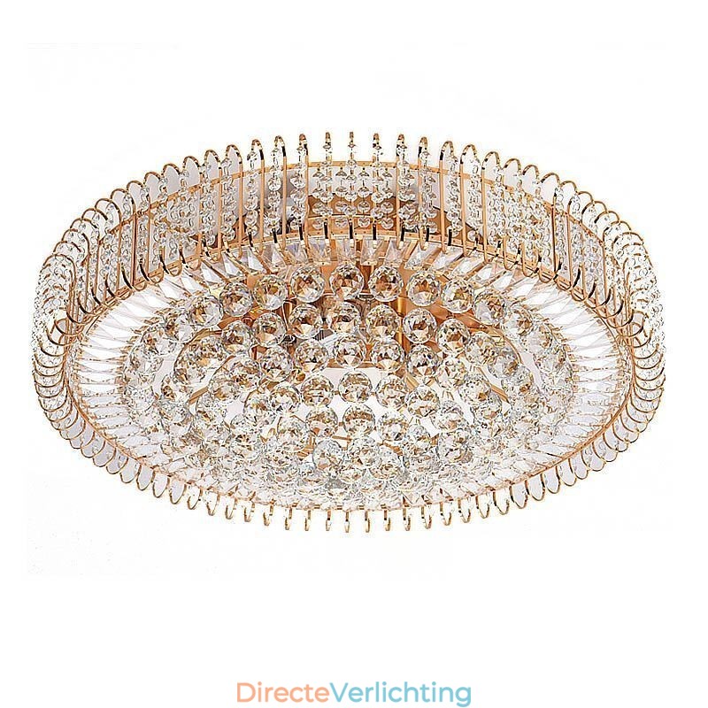 Europese stijl ronde plafondlamp met kristal