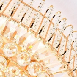 Europese stijl ronde plafondlamp met kristal