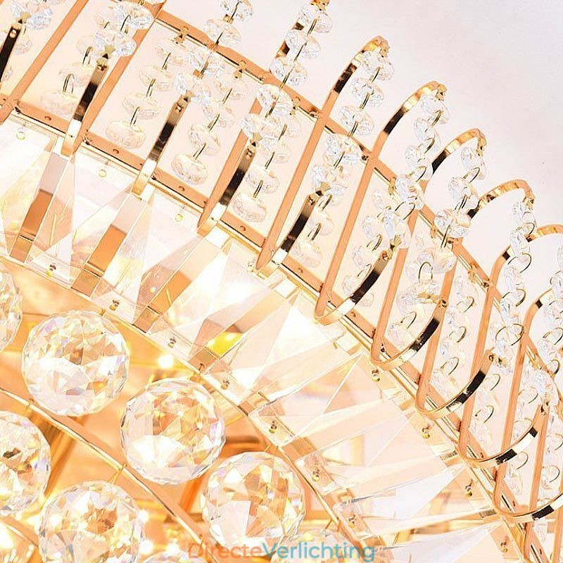 Europese stijl ronde plafondlamp met kristal