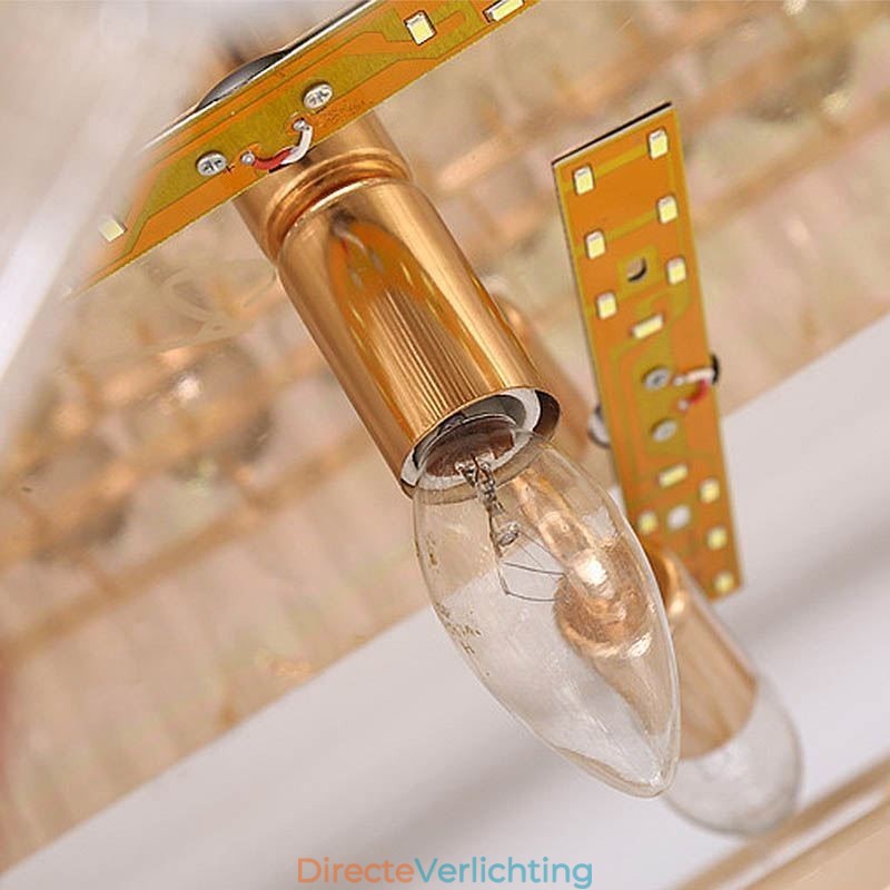 Europese stijl ronde plafondlamp met kristal