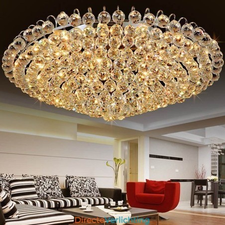 Europese stijl kristallen plafondlamp met ronde vorm Europese stijl kristallen plafondlamp met ronde vorm