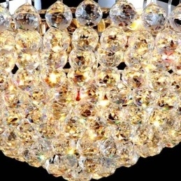 Europese stijl kristallen plafondlamp met ronde vorm