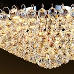 Europese stijl kristallen plafondlamp met ronde vorm