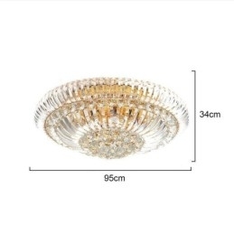 Moderne eenvoudige inbouw kristal ronde verlichting