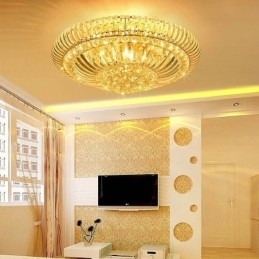 Moderne eenvoudige inbouw kristal ronde verlichting
