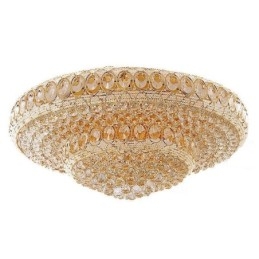 Luxe kristallen plafondlamp Europese ronde inbouwverlichting