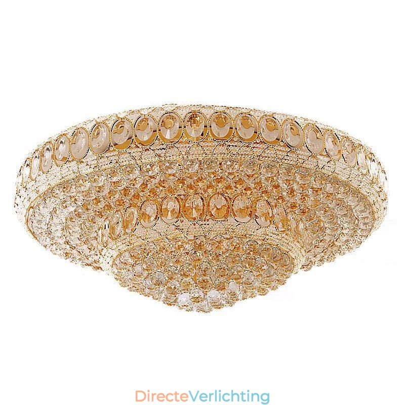 Luxe kristallen plafondlamp Europese ronde inbouwverlichting