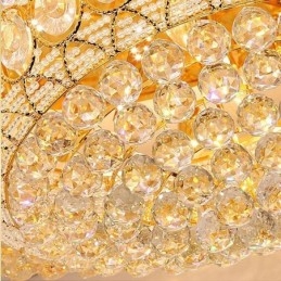 Luxe kristallen plafondlamp Europese ronde inbouwverlichting