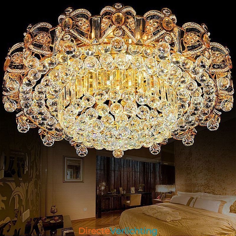 Europese plafondlamp met kristal voor inbouw