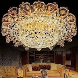Europese plafondlamp met kristal voor inbouw