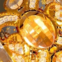 Europese plafondlamp met kristal voor inbouw