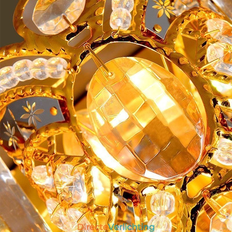 Europese plafondlamp met kristal voor inbouw