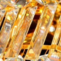 Europese plafondlamp met kristal voor inbouw
