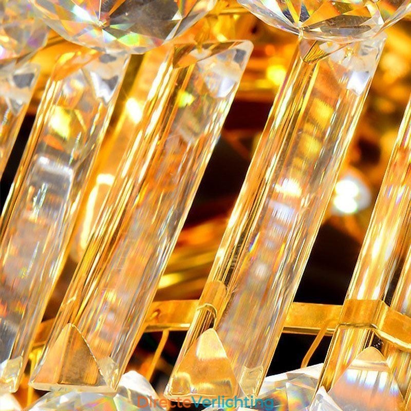 Europese plafondlamp met kristal voor inbouw