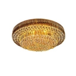 Plafondlamp met kristallen inbouw, Europese ronde verlichting