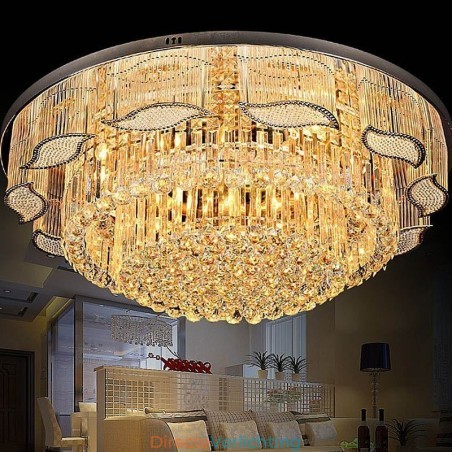 Kristallen plafondlamp, moderne, eenvoudige ronde plafondlamp Kristallen plafondlamp, moderne, eenvoudige ronde plafondlamp