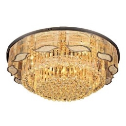 Kristallen plafondlamp, moderne, eenvoudige ronde plafondlamp