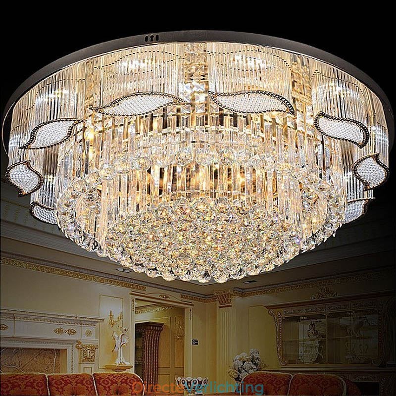 Kristallen plafondlamp, moderne, eenvoudige ronde plafondlamp