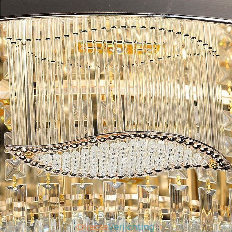 Kristallen plafondlamp, moderne, eenvoudige ronde plafondlamp