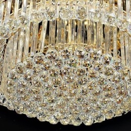 Kristallen plafondlamp, moderne, eenvoudige ronde plafondlamp