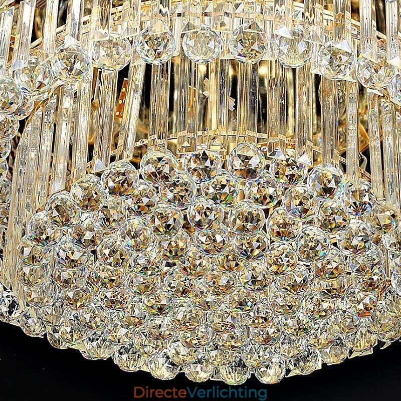 Kristallen plafondlamp, moderne, eenvoudige ronde plafondlamp