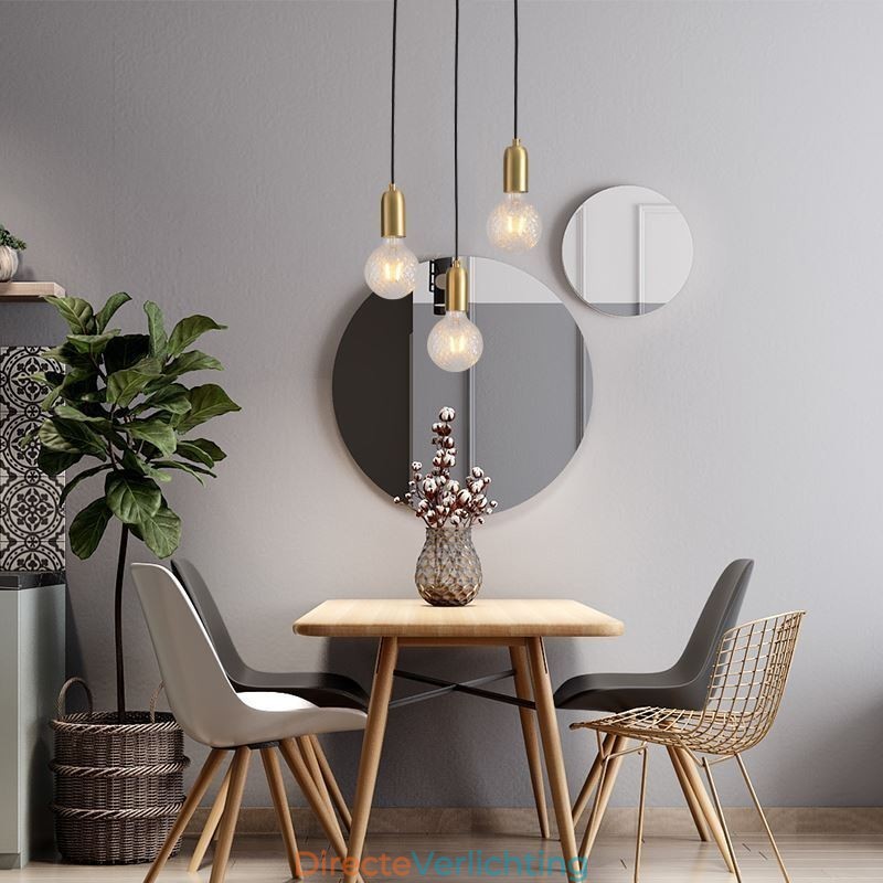 Nordic Brass 3 Hanglamp Cluster Licht Eiland Creatieve Minimalistische Verlichtingsarmatuur