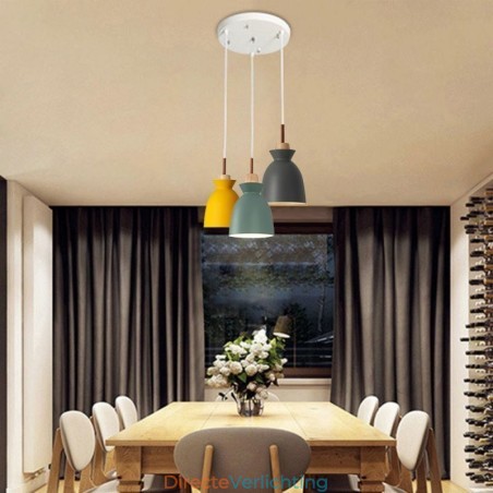 Nordic Simple Macaron Hanglamp Iron Arti Drie Lampen Nordic Simple Macaron Hanglamp Iron Arti Drie Lampen