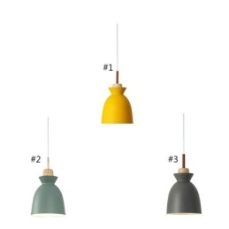 Nordic Simple Macaron Hanglamp Iron Arti Drie Lampen