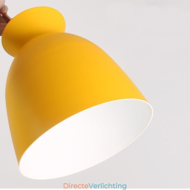 Nordic Simple Macaron Hanglamp Iron Arti Drie Lampen
