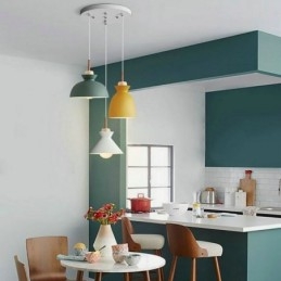 Macaron Hanglamp Nordic Eenvoudige IJzeren Arti Drie Lichten Armatuur