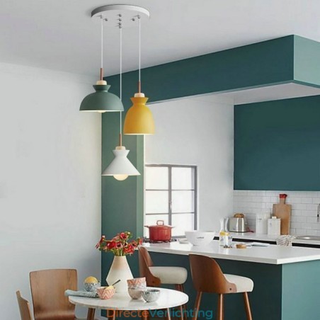 Macaron Hanglamp Nordic Eenvoudige IJzeren Arti Drie Lichten Armatuur Macaron Hanglamp Nordic Eenvoudige IJzeren Arti Drie Lichten Armatuur