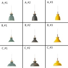 Macaron Hanglamp Nordic Eenvoudige IJzeren Arti Drie Lichten Armatuur
