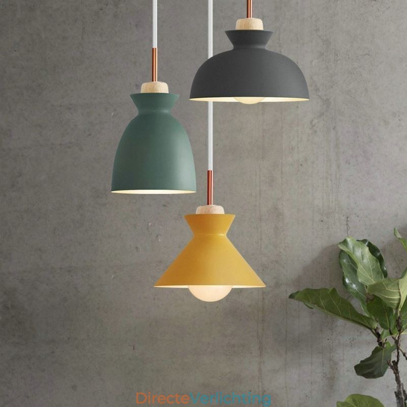 Macaron Hanglamp Nordic Eenvoudige IJzeren Arti Drie Lichten Armatuur