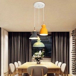 Macaron Hanglamp Nordic Eenvoudige IJzeren Arti Drie Lichten Armatuur