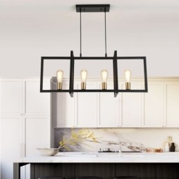 4-lichts hanglamp in industriële stijl Lightingway