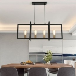 4-lichts hanglamp in industriële stijl Lightingway
