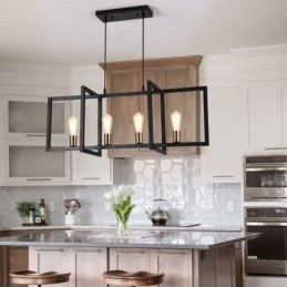 4-lichts hanglamp in industriële stijl Lightingway