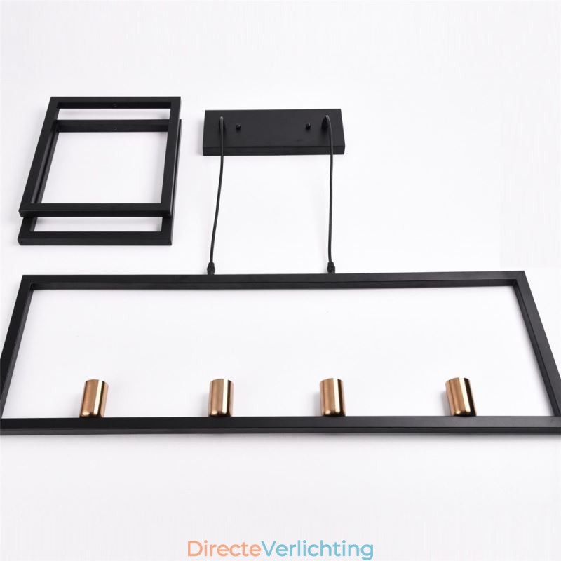4-lichts hanglamp in industriële stijl Lightingway