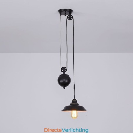 Industriële boerderij katrol hanglamp intrekbaar ontwerp verstelbare hoogte Industriële boerderij katrol hanglamp intrekbaar ontwerp verstelbare hoogte
