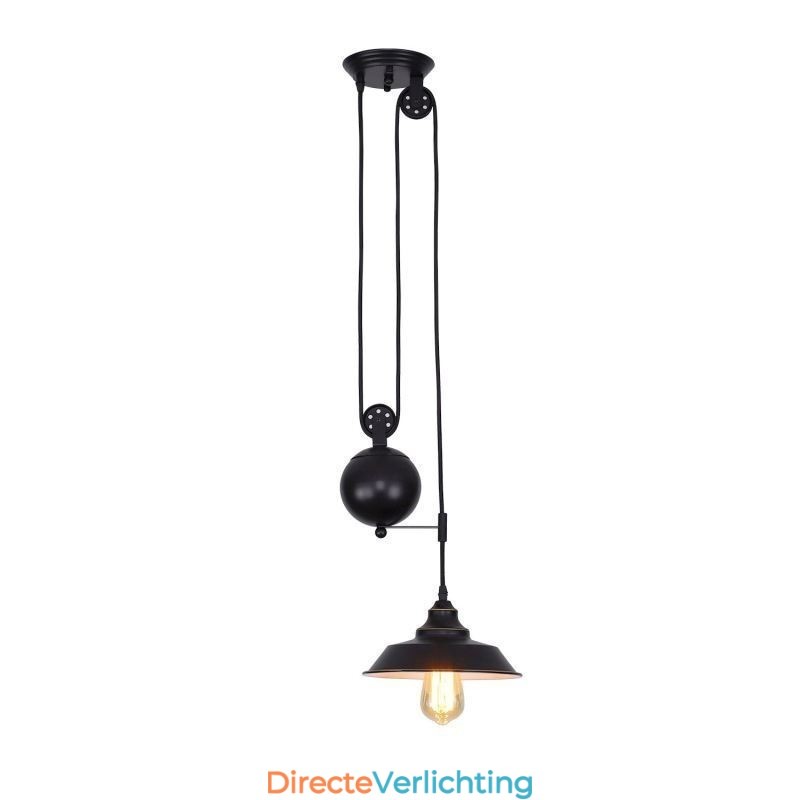Industriële boerderij katrol hanglamp intrekbaar ontwerp verstelbare hoogte