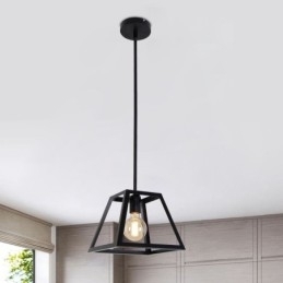 Rustieke boerderij hanglamp industriële mini metalen plafondlamp trapeziumvormige vorm eiland