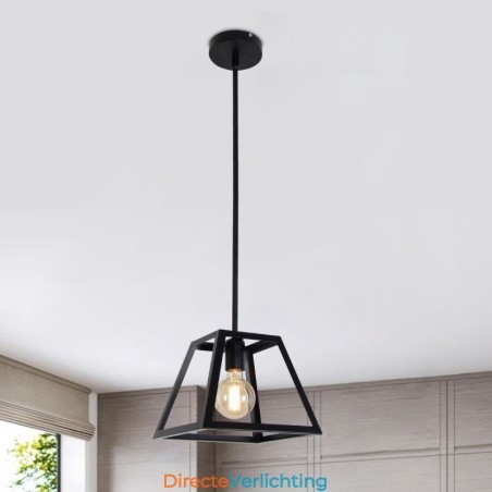 Rustieke boerderij hanglamp industriële mini metalen plafondlamp trapeziumvormige vorm eiland Rustieke boerderij hanglamp industriële mini metalen plafondlamp trapeziumvormige vorm eiland