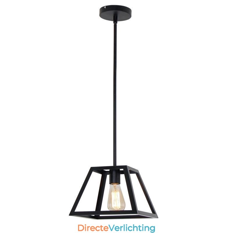 Rustieke boerderij hanglamp industriële mini metalen plafondlamp trapeziumvormige vorm eiland