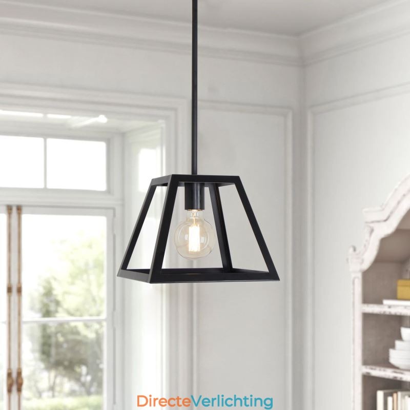 Rustieke boerderij hanglamp industriële mini metalen plafondlamp trapeziumvormige vorm eiland