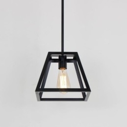 Rustieke boerderij hanglamp industriële mini metalen plafondlamp trapeziumvormige vorm eiland