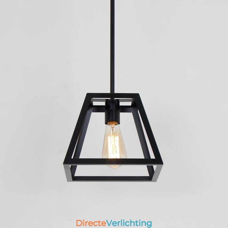 Rustieke boerderij hanglamp industriële mini metalen plafondlamp trapeziumvormige vorm eiland